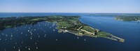 Aerial view of a fortress, Fort Adams, Newport, Rhode Island, USA Fine Art Print