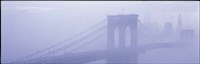 Brooklyn Bridge in the fog Fine Art Print