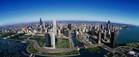 Aerial view of Chicago IL Fine Art Print