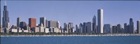 Chicago skyline from the lake, IL Fine Art Print