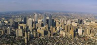 Aerial view of skyscrapers in a city, Philadelphia, Pennsylvania, USA Fine Art Print