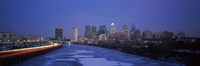 Philadelphia Skyline at Night Fine Art Print
