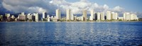 Buildings at the waterfront, Honolulu Fine Art Print