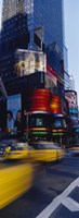 Traffic on a street, Times Square, Manhattan, New York City, New York State, USA Fine Art Print