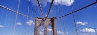Brooklyn Bridge Cables and Tower, New York City Fine Art Print
