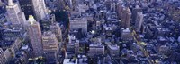 Aerial View Of Buildings In A City, Manhattan, NYC, New York City, New York State, USA Fine Art Print