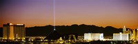 Mandalay Bay and Luxor at night, Las Vegas, Nevada Fine Art Print