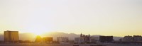Sunrise over a city, Las Vegas, Nevada, USA Fine Art Print