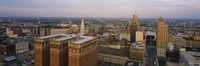 High Angle View Of Buildings In A City, Buffalo, New York State, USA Fine Art Print