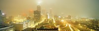 USA, Georgia, Atlanta, Fog in Atlanta Fine Art Print