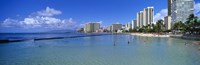 Waikiki Beach Honolulu Oahu HI by Panoramic Images - 36" x 12"