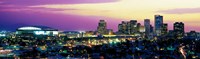Phoenix Skyline at Night by Panoramic Images - 36" x 12"