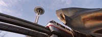 Low Angle View Of The Monorail And Space Needle, Seattle, Washington State, USA Fine Art Print