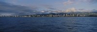 Honolulu skyline on a cloudy day, Hawaii Fine Art Print
