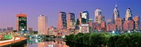 Philadelphia, Pennsylvania Skyline at Night Fine Art Print