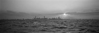 Sunset Over A City, Chicago, Illinois, USA Fine Art Print