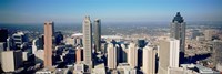 Aerial view of Atlanta skyscrapers, Georgia Fine Art Print