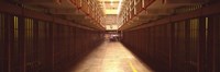 Cell Block In A Prison, Alcatraz Island, San Francisco, California, USA Fine Art Print