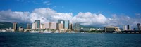Buildings On The Waterfront, Downtown, Honolulu, Hawaii, USA Fine Art Print