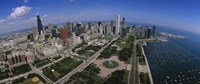 Aerial view of Chicago and the Lake Fine Art Print