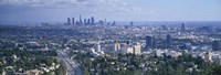 Aerial view of a city, Los Angeles, California, USA Fine Art Print