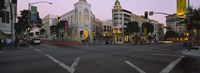 Buildings in a city, Rodeo Drive, Beverly Hills, California, USA Fine Art Print