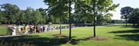 Tourists at a memorial, Vietnam Veterans Memorial, Washington DC, USA Fine Art Print