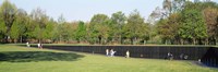 Tourists standing in front of a monument, Vietnam Veterans Memorial, Washington DC, USA Fine Art Print