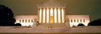 Supreme Court Building illuminated at night, Washington DC, USA Fine Art Print