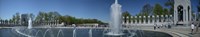 Fountain in a war memorial, National World War II Memorial, Washington DC, USA Fine Art Print