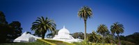 Low angle view of a building in a formal garden, Conservatory of Flowers, Golden Gate Park, San Francisco, California, USA Fine Art Print