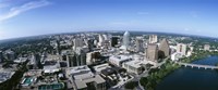 Aerial view of a city, Austin,Texas Fine Art Print