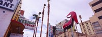 Low angle view of a sculpture of a high heel, Fremont Street, Las Vegas, Clark County, Nevada, USA Fine Art Print