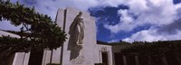 Low angle view of a statue, National Memorial Cemetery of the Pacific, Punchbowl Crater, Honolulu, Oahu, Hawaii, USA Fine Art Print