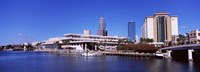 Skyscrapers at the waterfront, Tampa, Florida, USA Fine Art Print