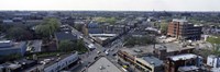 Aerial view of crossroad of six corners, Fullerton Avenue, Lincoln Avenue, Halsted Avenue, Chicago, Illinois, USA by Panoramic Images - 36" x 12"