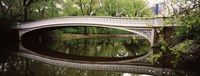 Arch bridge across a lake, Central Park, Manhattan, New York City, New York State, USA Fine Art Print