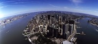 Aerial view of a city, New York City, New York State, USA Fine Art Print