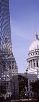Low angle view of a government building, Wisconsin State Capitol, Madison, Wisconsin, USA Fine Art Print