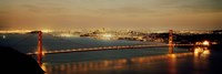 Golden Gate Bridge Lit Up Fine Art Print