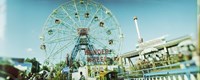 Low angle view of a ferris wheel, Wonder Wheel, Coney Island, Brooklyn, New York City, New York State, USA Fine Art Print