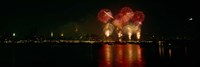 Fireworks display at night on Independence Day, New York City, New York State, USA Fine Art Print