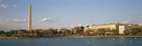 Monument at the riverside, Washington Monument, Potomac River, Washington DC, USA Fine Art Print