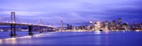 Bay Bridge at Dusk, San Francisco, California Fine Art Print