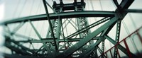 Low angle view of a suspension bridge, Williamsburg Bridge, New York City, New York State, USA Fine Art Print