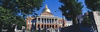 Facade of a government building, Massachusetts State Capitol, Boston, Suffolk County, Massachusetts, USA Fine Art Print