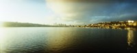 City at the waterfront with Gasworks Park in the background, Seattle, King County, Washington State, USA Fine Art Print