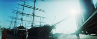 Sailboat at the port, South Street Seaport, Manhattan, New York City, New York State, USA Fine Art Print