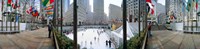 360 degree view of a city, Rockefeller Center, Manhattan, New York City, New York State, USA Fine Art Print