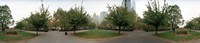 360 degree view of a public park, Battery Park, Manhattan, New York City, New York State, USA by Panoramic Images - 36" x 12"